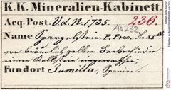 Etiketten zu Apatit (NHMW-MIN-As232)